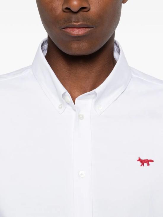 26SS 메종키츠네 긴팔 셔츠 QM00426WC5062 P100 WHITE - MAISON KITSUNE