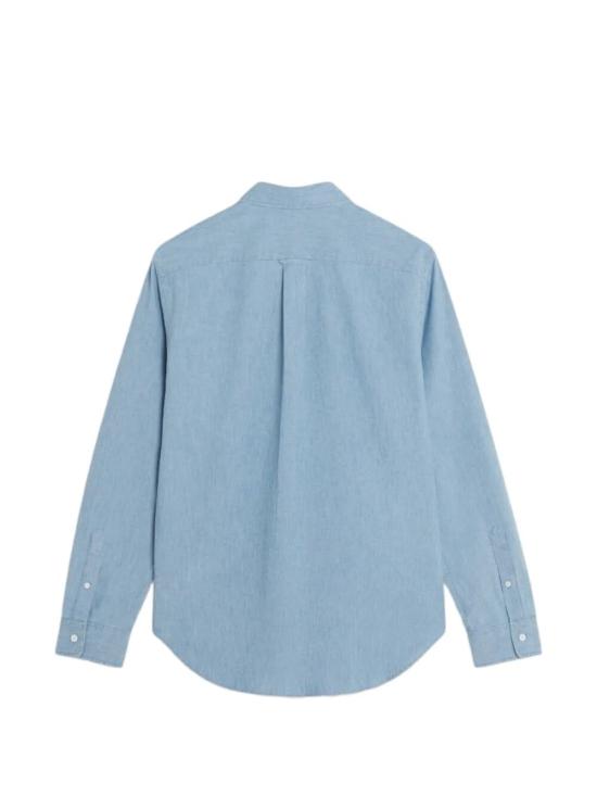 26SS 메종키츠네 데님 셔츠 QM00426WC5006 0434 PURE BLUE - MAISON KITSUNE