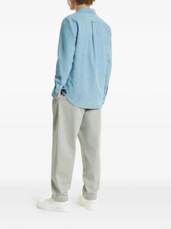 26SS 메종키츠네 데님 셔츠 QM00426WC5006 0434 PURE BLUE - MAISON KITSUNE