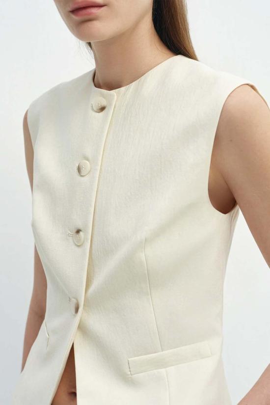  소피 루 베스트 Sophie Rue Elira 버튼 프론트  백로 - SOPHIE RUE