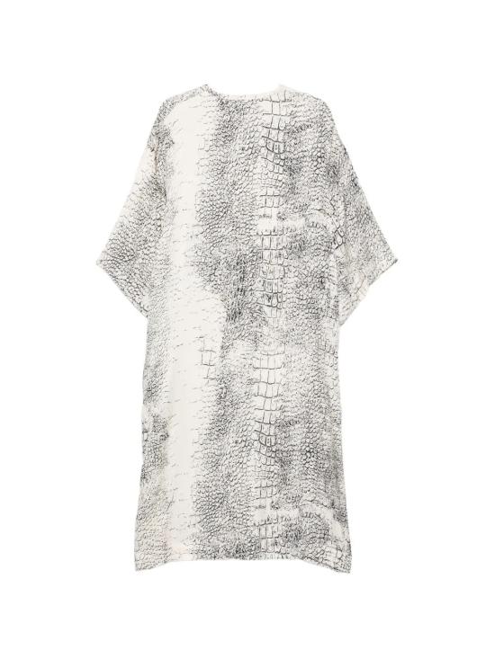 26SS 누드 미디 원피스 1103E26408 28 OFF WHITE BLACK - NUDE