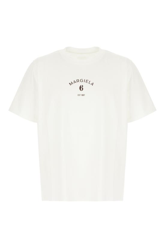 26SS MM6 메종마르지엘라 반팔 티셔츠 SH2GC0038M20048 101 OFF WHITE