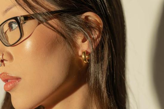  Milk & Rose 이어링 밀크 앤 로즈 릴리 후프 - OTHER BRANDS