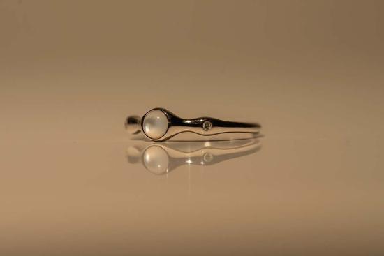  Milk & Rose 반지 내 가게 Silvie Moonstone - OTHER BRANDS