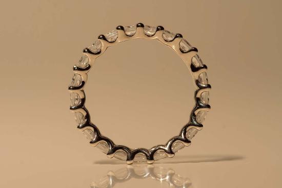  Milk & Rose 반지 밀크 앤 로즈 스퀘어 컷 크리스탈 링 - OTHER BRANDS