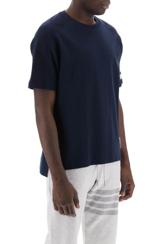 26SS 톰브라운 코튼 4바 숏 슬리브 티 MJS246A07323415 DOM - THOM BROWNE