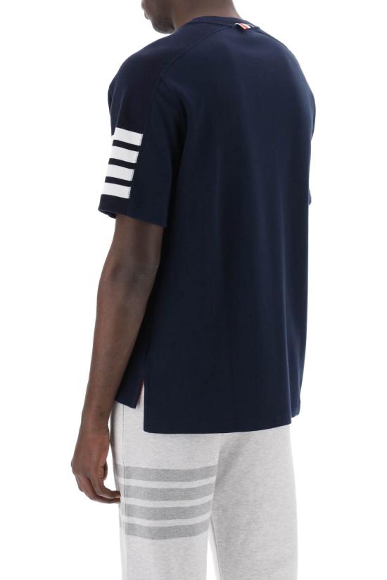 26SS 톰브라운 코튼 4바 숏 슬리브 티 MJS246A07323415 DOM - THOM BROWNE