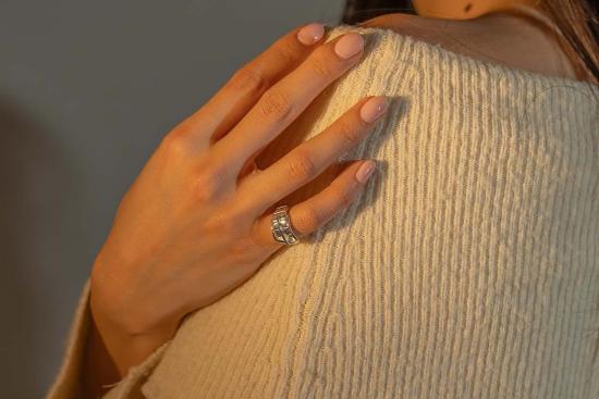  Milk & Rose 반지 밀크 앤 로즈 버클 링 실버