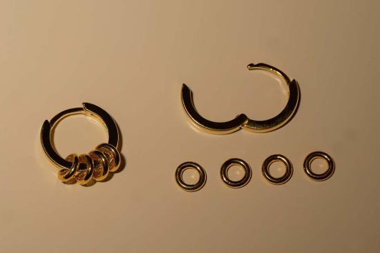  Milk & Rose 이어링 밀크앤로즈 링크스 후프 - OTHER BRANDS