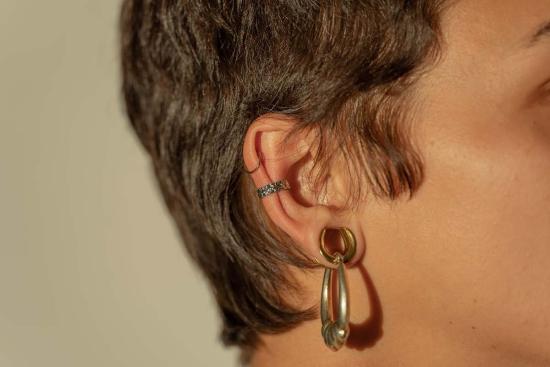  Milk & Rose 이어링 밀크 & 로즈 크링클 커프 이어 커프