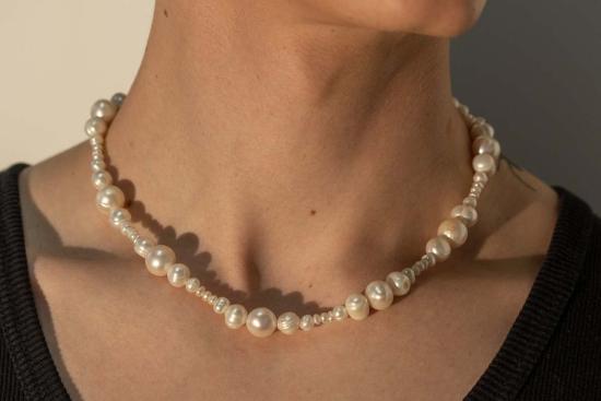  Milk & Rose 네크리스 밀크 앤 로즈 밸런싱 액트 진주 목걸이 - OTHER BRANDS