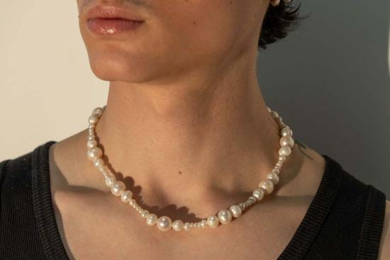  Milk & Rose 네크리스 밀크 앤 로즈 밸런싱 액트 진주 목걸이