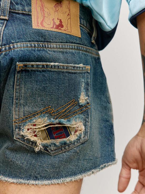  마틴로즈 데님 숏팬츠 마틴 로즈 트러커 워시 블루 - MARTINE ROSE