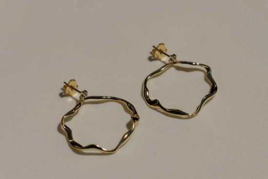  Milk & Rose 이어링 밀크 앤 로즈 할로 후프 귀걸이 - OTHER BRANDS