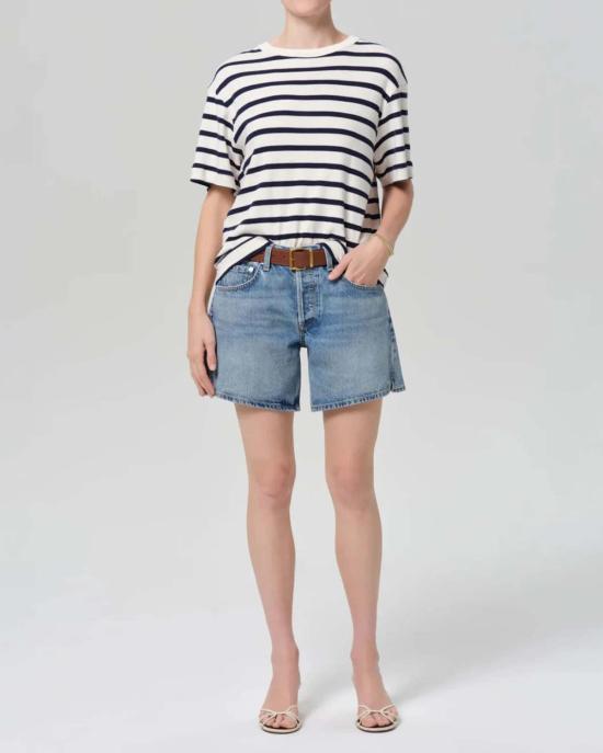  시티즌 오브 휴머니티 데님 숏팬츠 빌리 릴렉스드 숏 라이트 워시 데님 - CITIZEN OF HUMANITY