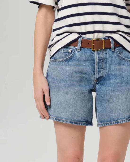  시티즌 오브 휴머니티 데님 숏팬츠 빌리 릴렉스드 숏 라이트 워시 데님 - CITIZEN OF HUMANITY