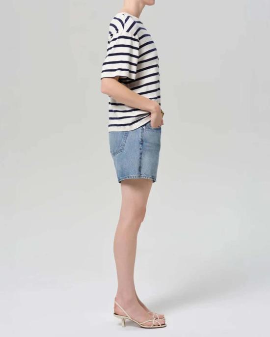  시티즌 오브 휴머니티 데님 숏팬츠 빌리 릴렉스드 숏 라이트 워시 데님 - CITIZEN OF HUMANITY