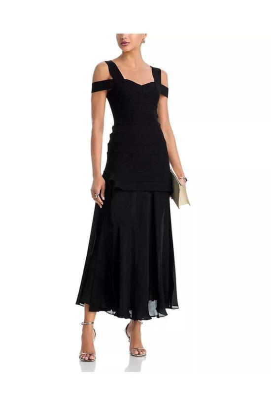  조나단 심카이 롱 원피스 캘러웨이 니트 맥시 드레스 블랙 - JONATHAN SIMKHAI