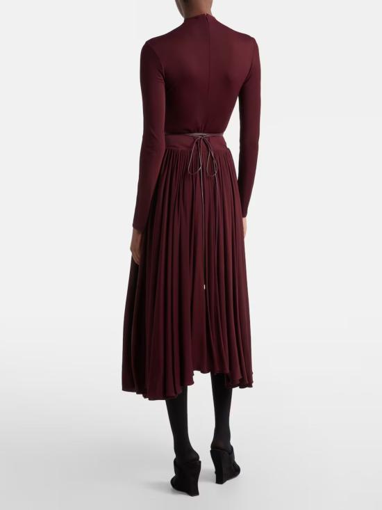 26SS 알라이아 롱 원피스 AA9R2808J090C 713 Bordeaux - ALAIA