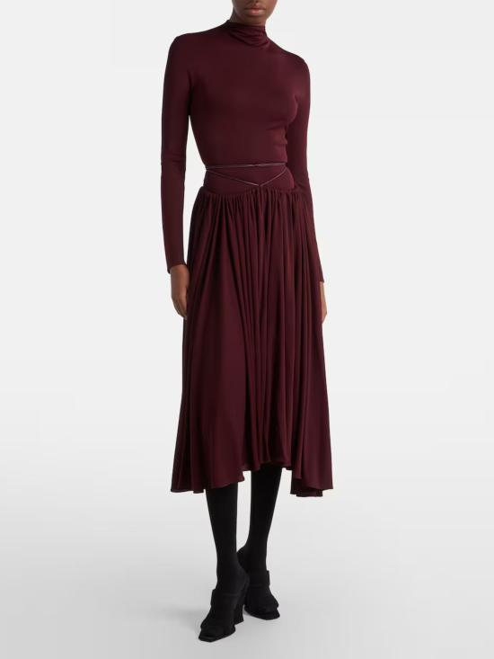 26SS 알라이아 롱 원피스 AA9R2808J090C 713 Bordeaux - ALAIA