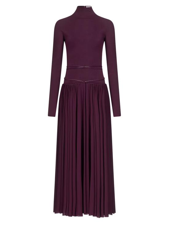 26SS 알라이아 롱 원피스 AA9R2808J090C 713 Bordeaux