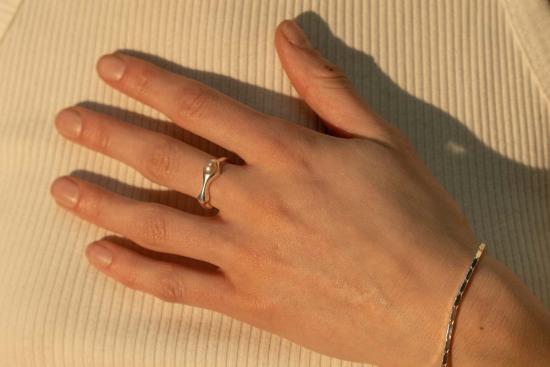  Milk & Rose 반지 밀크 & 로즈 플루이드 펄 링 - OTHER BRANDS