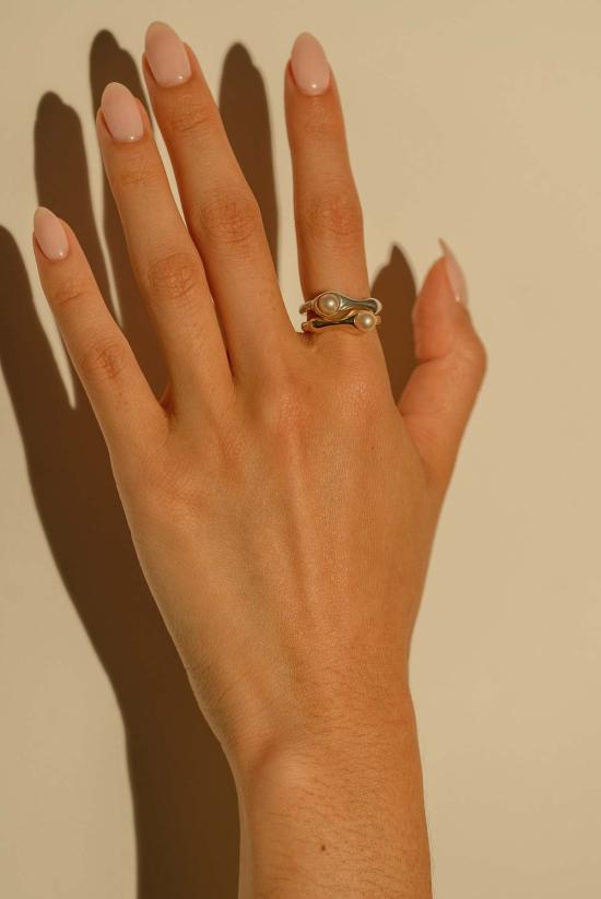  Milk & Rose 반지 밀크 & 로즈 플루이드 펄 링 - OTHER BRANDS