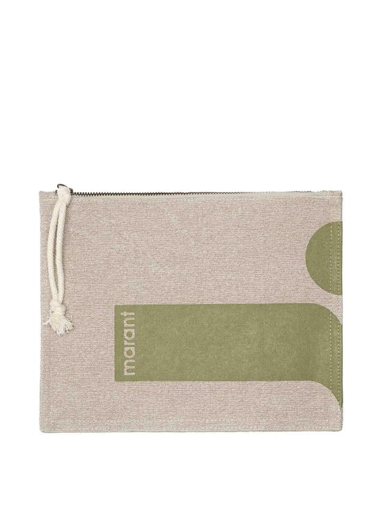 26SS 이자벨마랑 네티아 파우치 PO0046FB D1X07M 60MO MOSS GREEN DOM