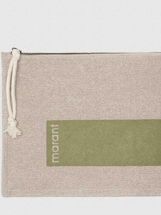 26SS 이자벨마랑 네티아 파우치 PO0046FB D1X07M 60MO MOSS GREEN DOM - ISABEL MARANT