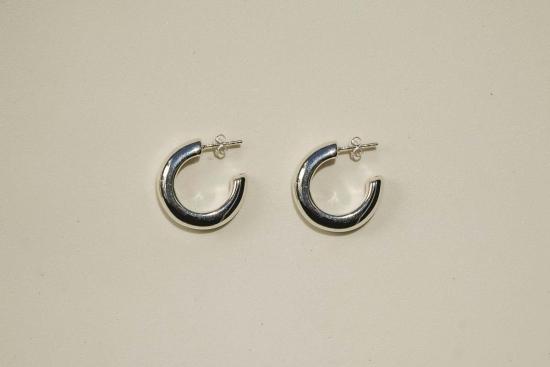  마이 스토어 이어링 밀크 & 로즈 크레센트 후프 - MY STORE