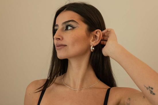  마이 스토어 이어링 크레센트 후프 - MY STORE