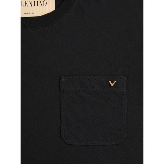 26SS 발렌티노 가라바니 반팔 티셔츠 8V0MG10VBGR 0NO BLACK - VALENTINO GARAVANI