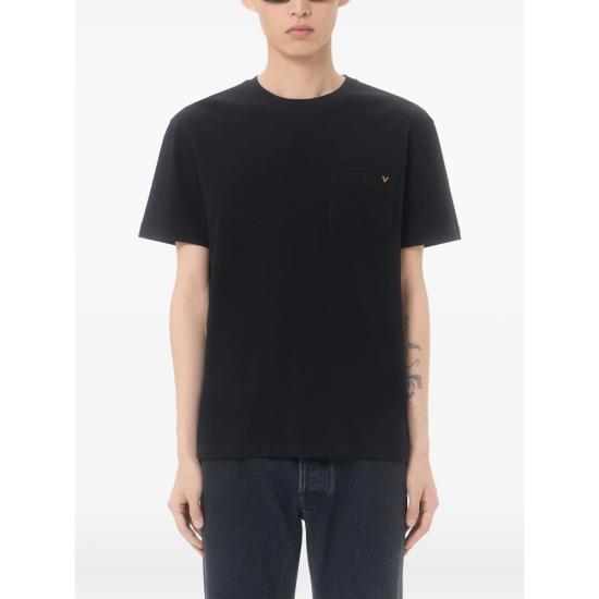 26SS 발렌티노 가라바니 반팔 티셔츠 8V0MG10VBGR 0NO BLACK - VALENTINO GARAVANI