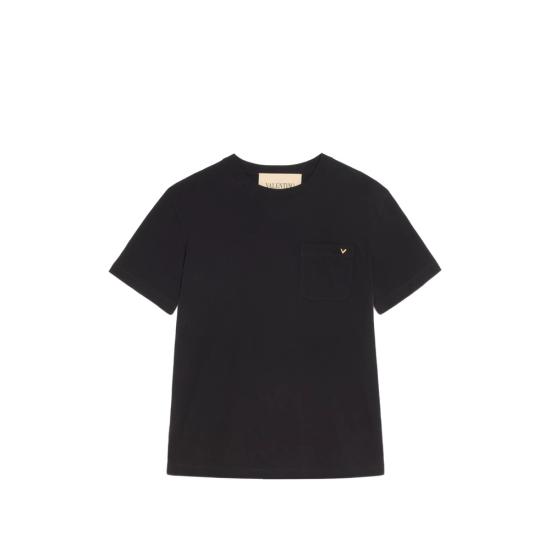 26SS 발렌티노 가라바니 반팔 티셔츠 8V0MG10VBGR 0NO BLACK