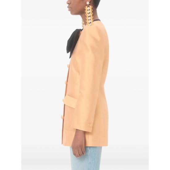 26SS 발렌티노 가라바니 코트 8B0CJ4509F3 F8E ORANGE BLACK - VALENTINO GARAVANI