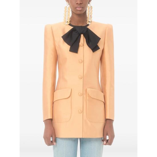 26SS 발렌티노 가라바니 코트 8B0CJ4509F3 F8E ORANGE BLACK - VALENTINO GARAVANI