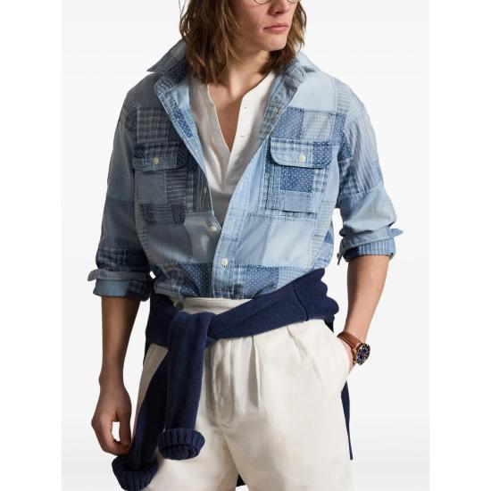 26SS 랄프 로렌 셔츠 710B14280001 INDPA BLUE - RALPH LAUREN