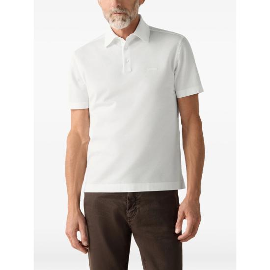 26SS 에르메네질도제냐 폴로 티셔츠 RUH348A3 H794 N00 WHITE - ERMENEGILDO ZEGNA