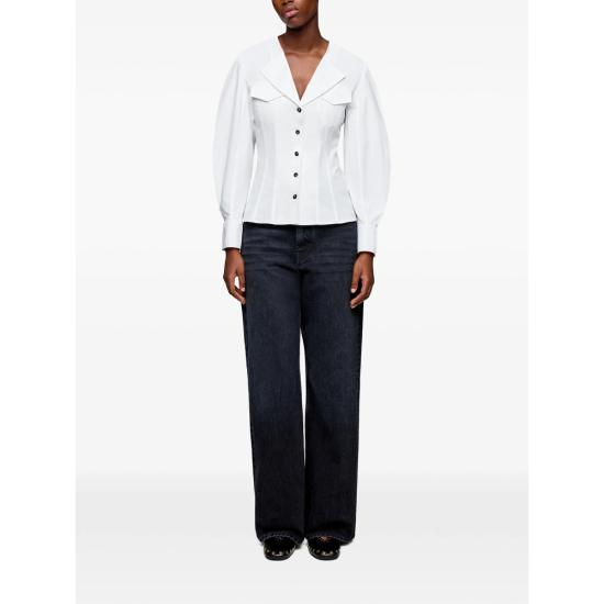 26SS 가니 셔츠 A1040353 151 WHITE - GANNI