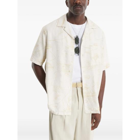 26SS 메종키츠네 셔츠 QM00404WW9103 BEIST NEUTRALS - MAISON KITSUNE