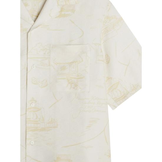 26SS 메종키츠네 셔츠 QM00404WW9103 BEIST NEUTRALS - MAISON KITSUNE