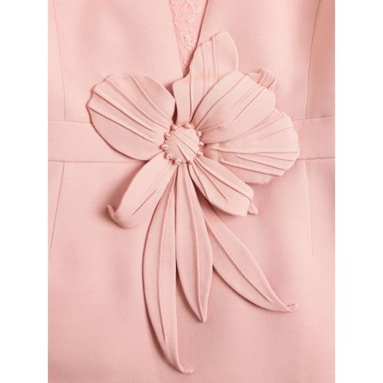 26SS 발렌티노 가라바니 미디 원피스 8B0VAKG51CF F8U PINK - VALENTINO GARAVANI