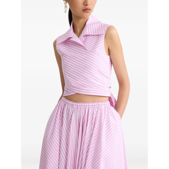 26SS 파투 셔츠 TO1670248 5968 PINK WHITE - PATOU