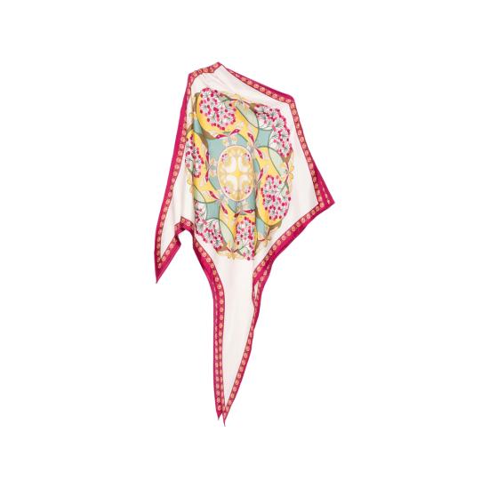 26SS 라 더블제이 머플러/스카프 SCA0096 SIL029FLO0 PI03 NEUTRALS PINK