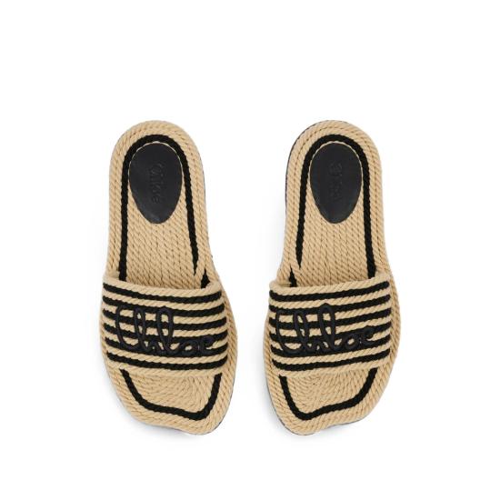 26SS 끌로에 뮬/슬리퍼 26U19AXP 905 BLACK NEUTRALS - CHLOE