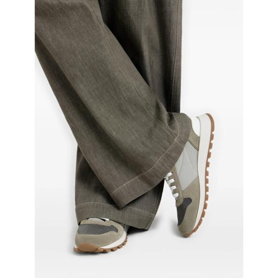 26SS 브루넬로 쿠치넬리 프레셔스 토 테크노 패브릭 러너 MZ47G1960 C7550 GREEN - BRUNELLO CUCINELLI