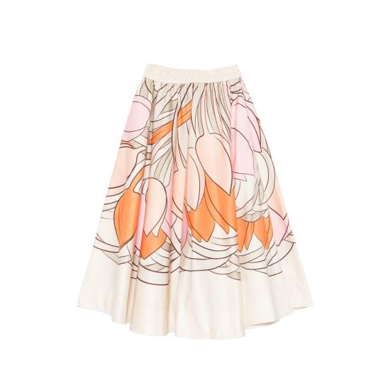 26SS 라 더블제이 미디 스커트 SKI0199 COT094TUL0 PI02 NEUTRALS PINK