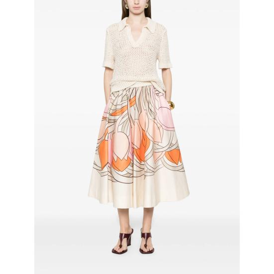 26SS 라 더블제이 미디 스커트 SKI0199 COT094TUL0 PI02 NEUTRALS PINK - LA DOUBLEJ