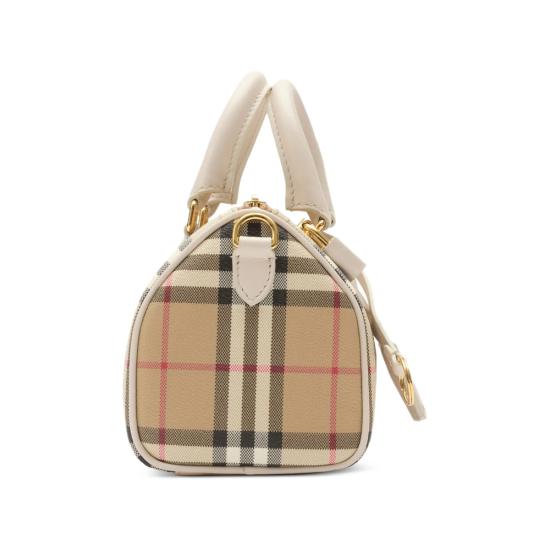 26SS 버버리 미니 체크 볼링 백 8125107 LL MN BOWL B7348 NEUTRALS - BURBERRY