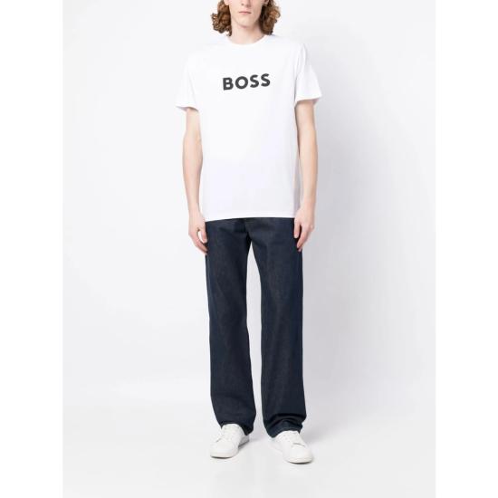 26SS 보스 반팔 티셔츠 50491706 100 WHITE - BOSS